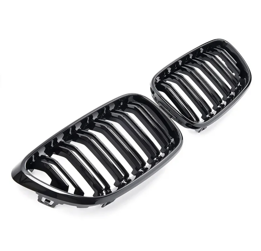 BMW 2 Series F22 black front kidney grilles (2014 to 2022)