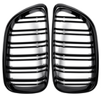 BMW 2 Series F22 black front kidney grilles (2014 to 2022)