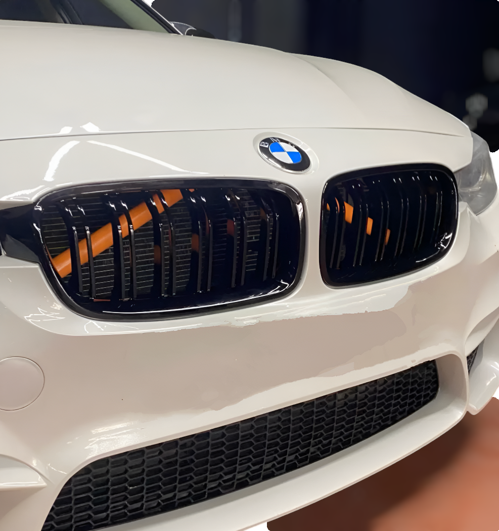 BMW 3 Series F30 F31 Black Front Grilles M-Look (2011 to 2019)
