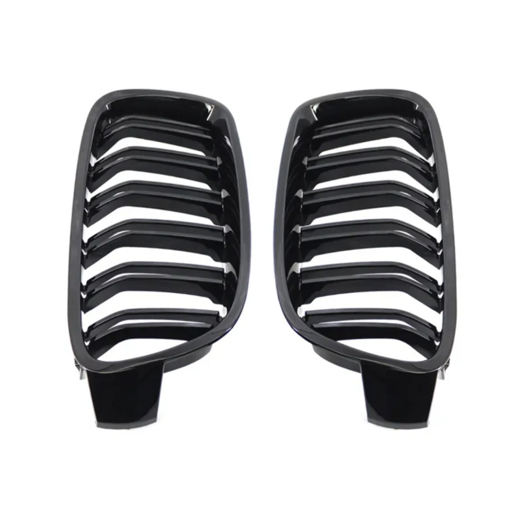 BMW 3 Series F30 F31 Black Front Grilles M-Look (2011 to 2019)
