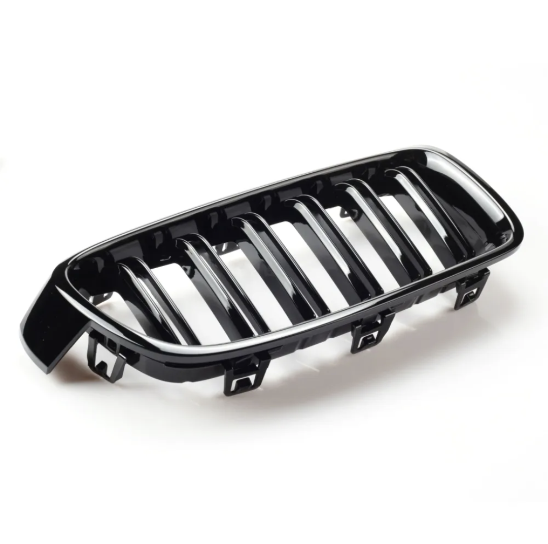 BMW 3 Series F30 F31 Black Front Grilles M-Look (2011 to 2019)