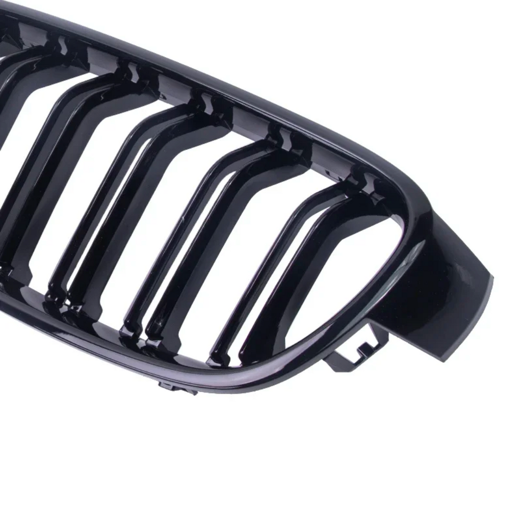 BMW 3 Series F30 F31 Black Front Grilles M-Look (2011 to 2019)