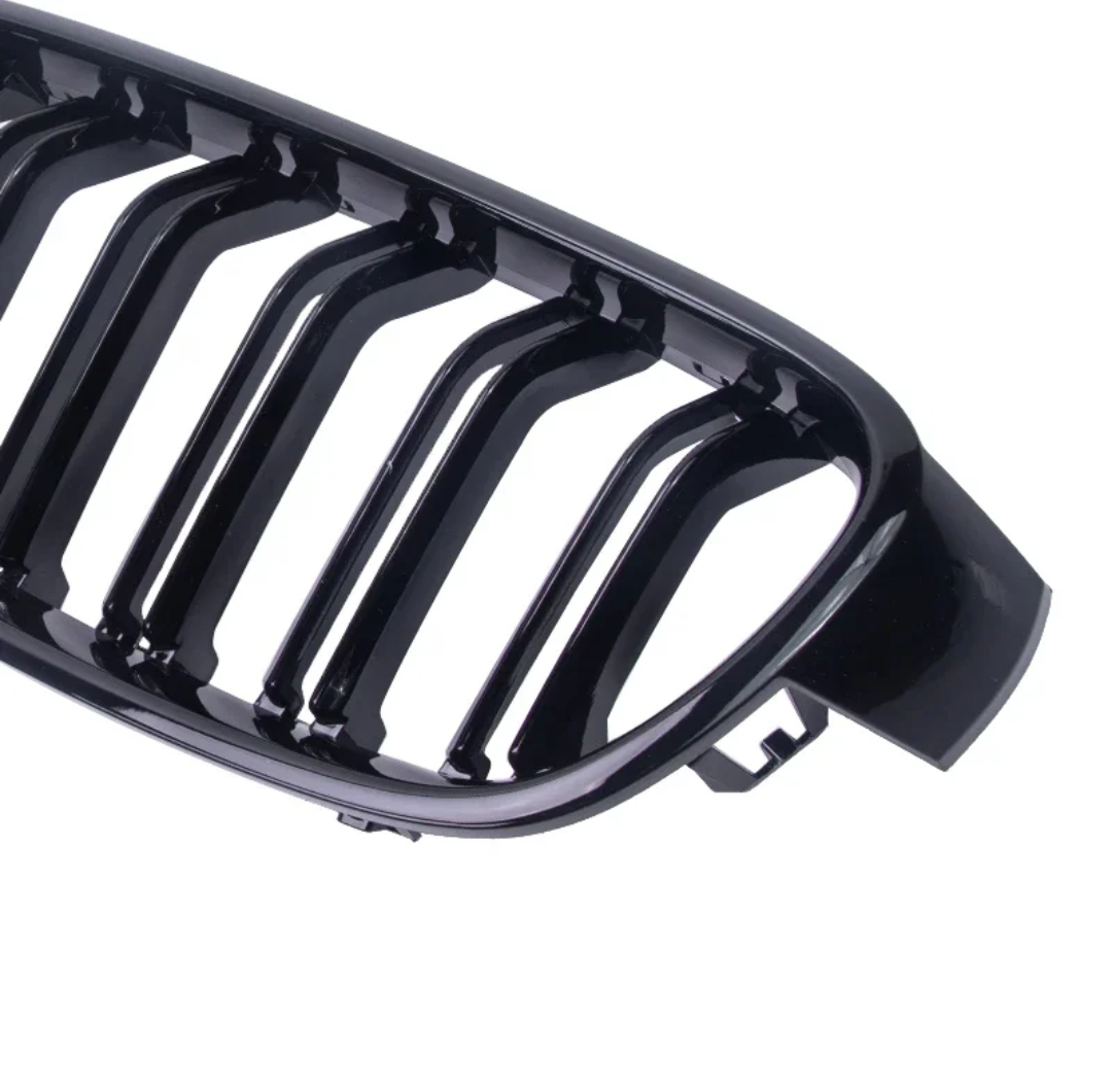 BMW 3 Series F30 F31 Black Front Grilles M-Look (2011 to 2019)