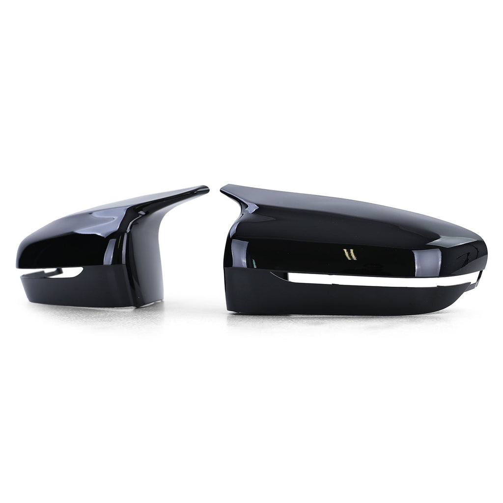 M-look Glossy Black Side Mirror Caps for BMW 5 Series G30  - 2018 to 2022