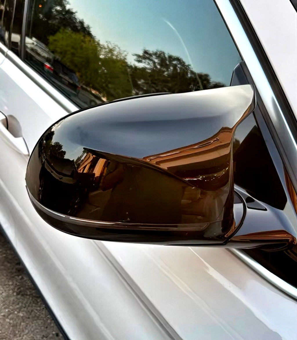 M-look Glossy Black Mirror Caps for BMW X4 F26 - 2014 to 2018