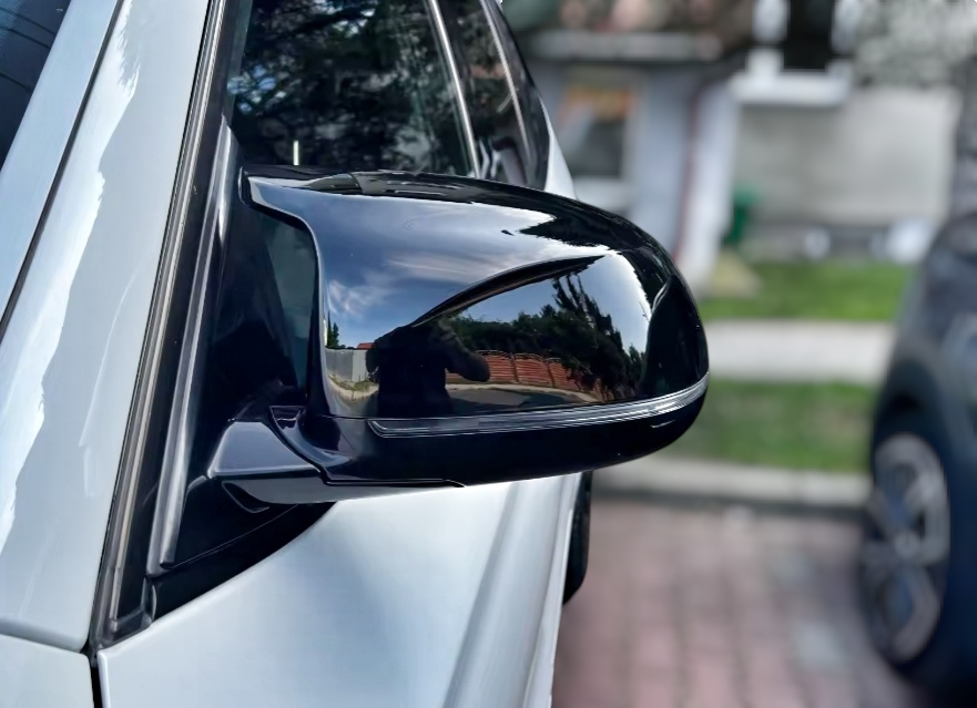 M-look Glossy Black Mirror Caps for BMW X4 F26 - 2014 to 2018