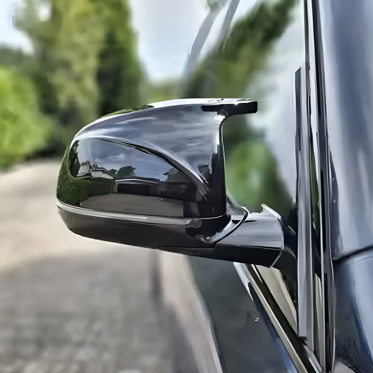 M-look Glossy Black Mirror Caps for BMW X4 G02 - 2018 to 2023