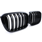 BMW X4 G02 Gloss Black Front Grilles Set (2018 to 2021)