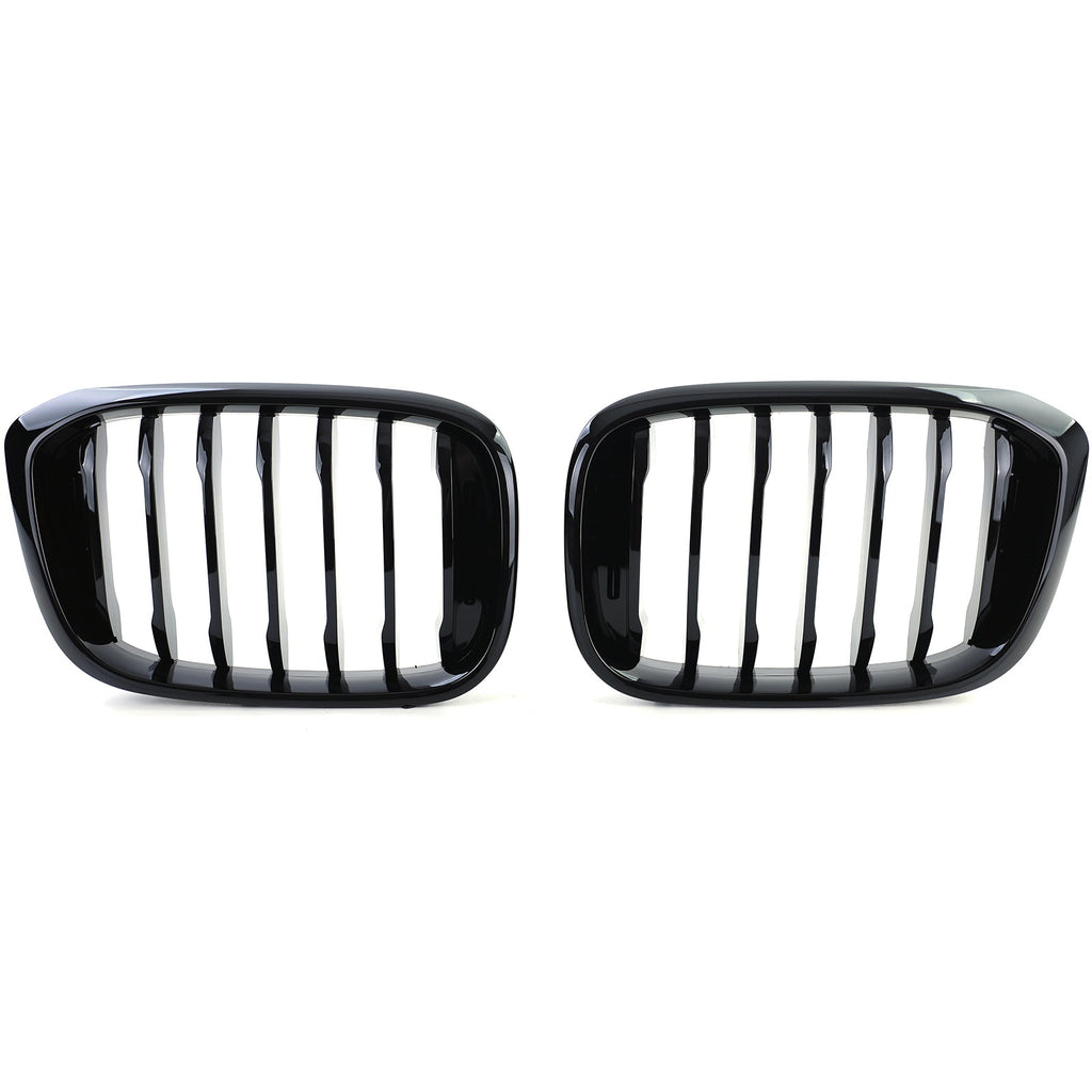 BMW X4 G02 Gloss Black Front Grilles Set (2018 to 2021)