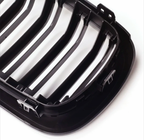 BMW X6 F16 Dual-Slat Gloss Black Front Kidney Grilles (2014 to 2018)