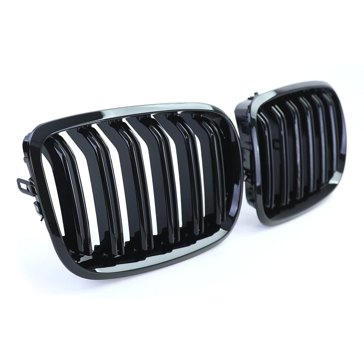 Gloss Black Front Grilles M-look for BMW X5 E70 (2006 to 2014)