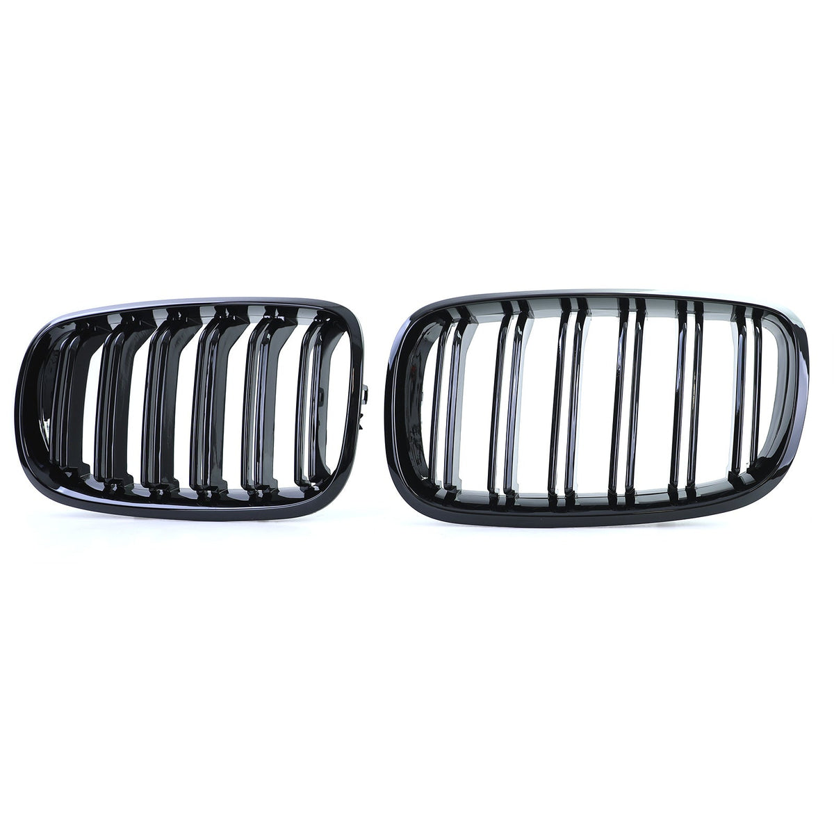 Gloss Black Front Grill Set M-look for BMW X6 E71 (2006 to 2014)