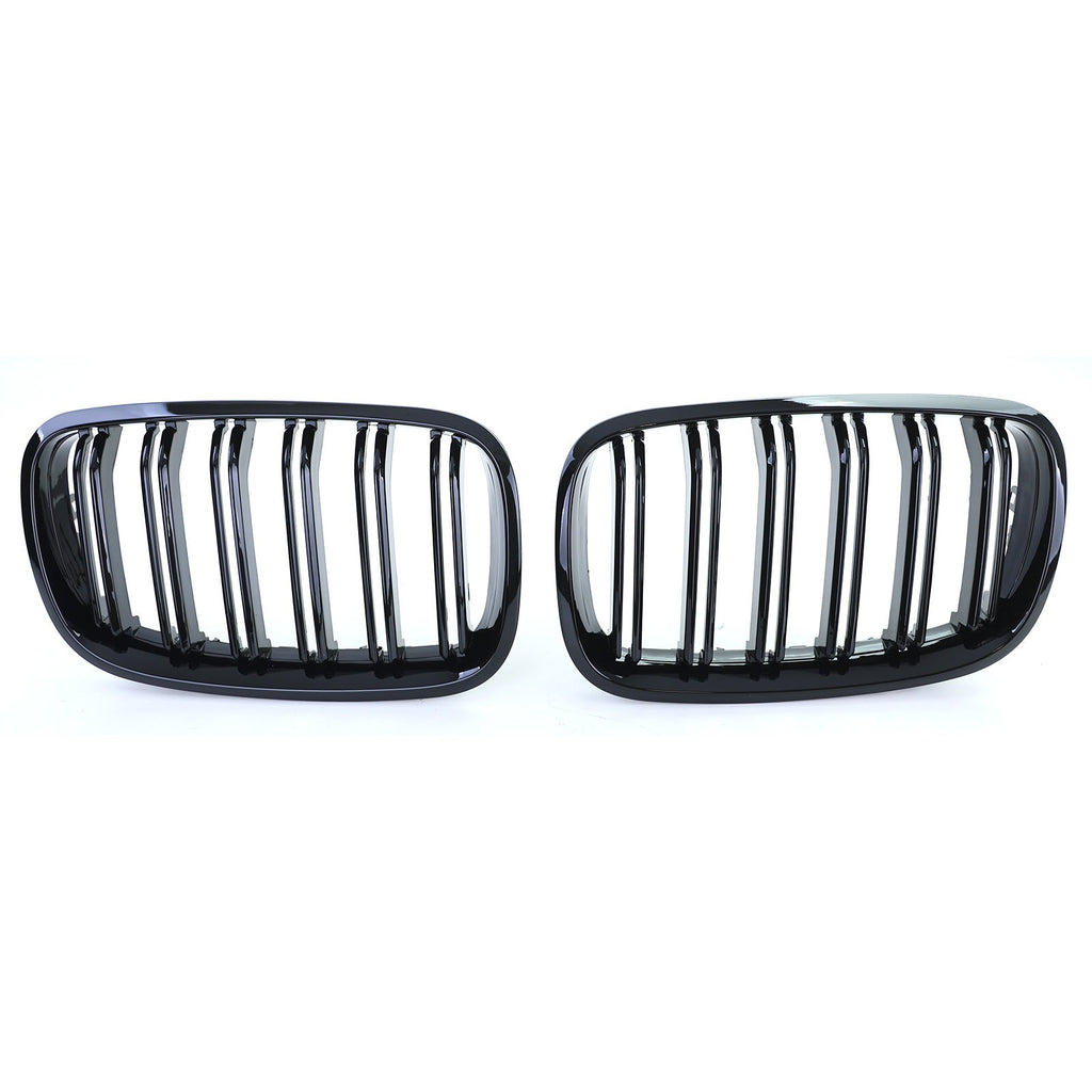 Gloss Black Front Grill Set M-look for BMW X6 E71 (2006 to 2014)