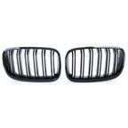 Gloss Black Front Grill Set M-look for BMW X6 E71 (2006 to 2014)
