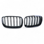 Gloss Black Front Grilles M-look for BMW X5 E70 (2006 to 2014)