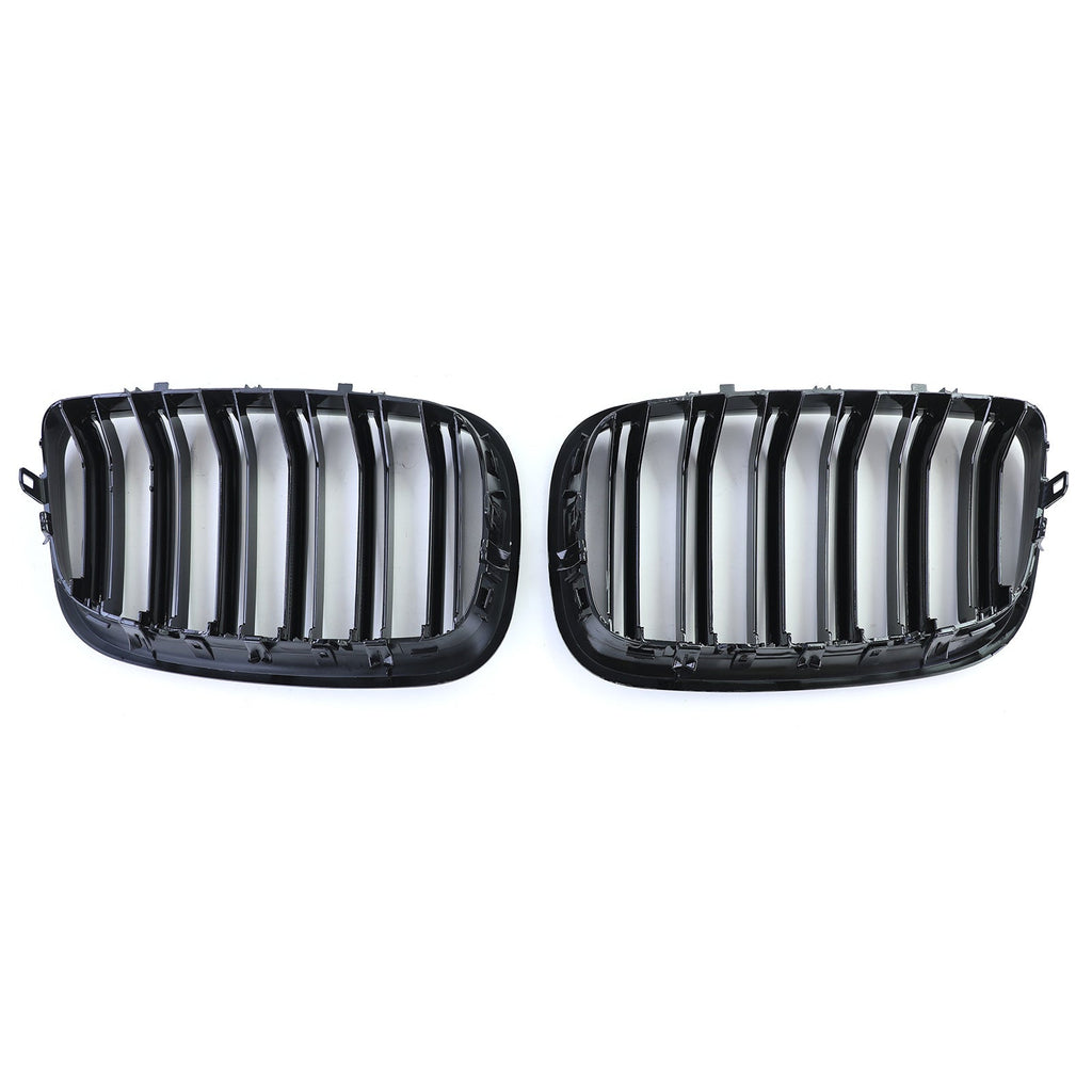 Gloss Black Front Grilles M-look for BMW X5 E70 (2006 to 2014)