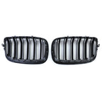 Gloss Black Front Grill Set M-look for BMW X6 E71 (2006 to 2014)
