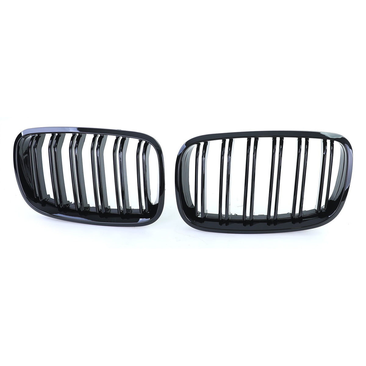Gloss Black Front Grill Set M-look for BMW X6 E71 (2006 to 2014)