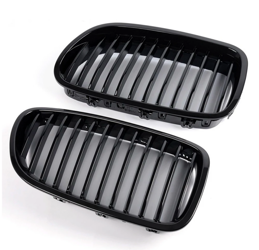 Glossy Black Front Grilles for BMW 5 Series F10 F11 M5-Look (2010 to 2017)