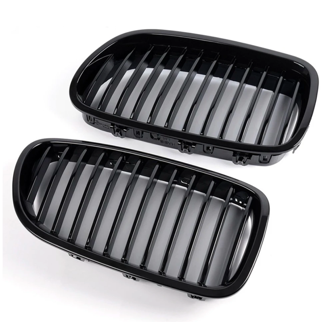 Glossy Black Front Grilles for BMW 5 Series F10 F11 M5-Look (2010 to 2017)