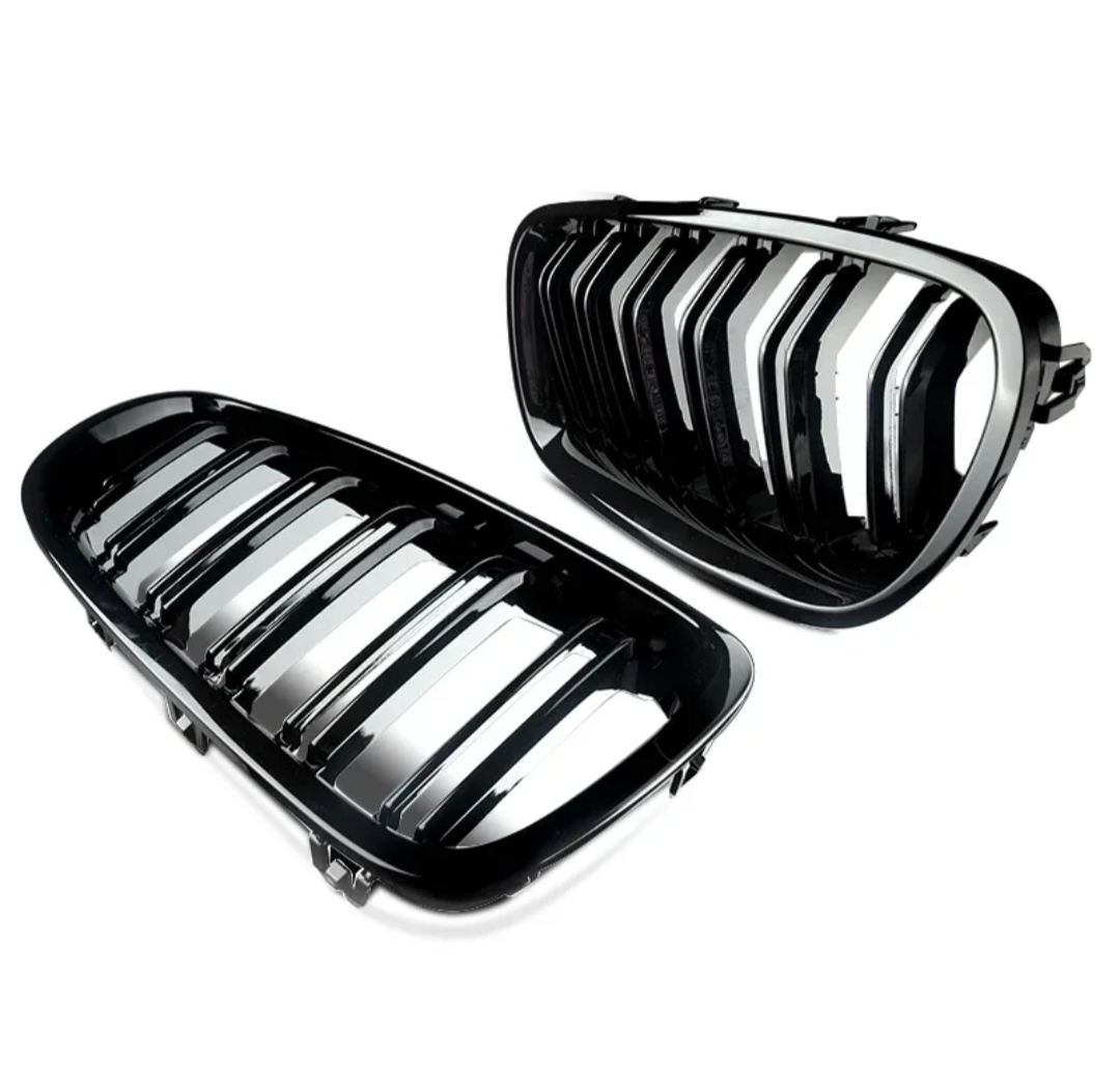 Glossy Black Front Grilles for BMW 5 Series F10 F11 M5-Look (2010 to 2017)