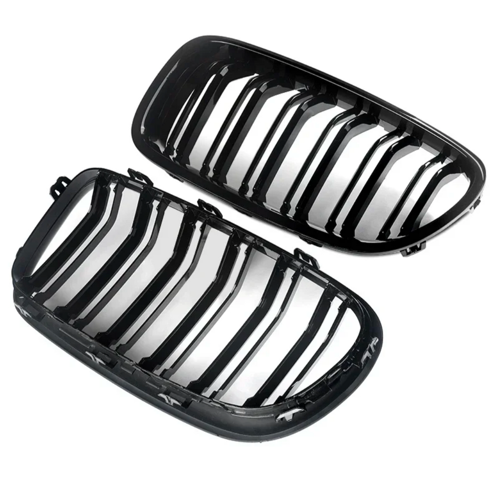 Glossy Black Front Grilles for BMW 5 Series F10 F11 M5-Look (2010 to 2017)