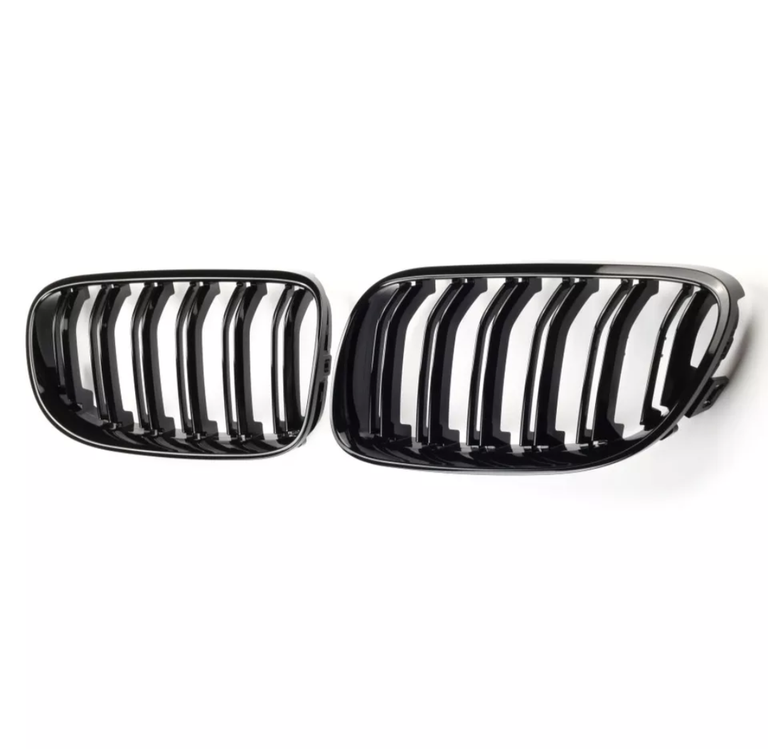 Black Front Kidney Grilles M3-look for BMW 3 Series Coupe E92 E93 (2007 to 2014)
