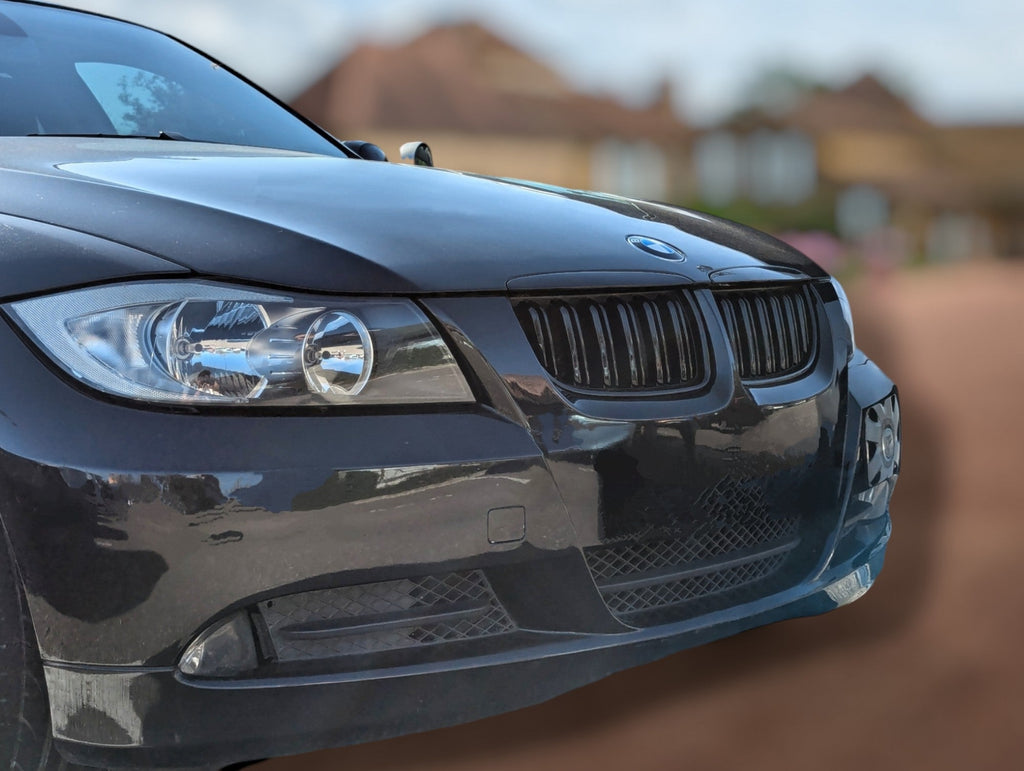 Black Front Kidney Grilles M3-look for BMW 3 Series E90 E91 (2006 to 2012)