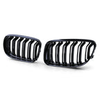 Black Front Kidney Grilles M3-look for BMW 3 Series E90 E91 (2006 to 2012)