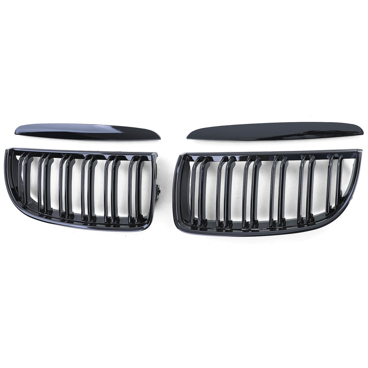 Black Front Kidney Grilles M3-look for BMW 3 Series E90 E91 (2006 to 2012)