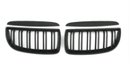 Black Front Kidney Grilles M3-look for BMW 3 Series E90 E91 (2006 to 2012)