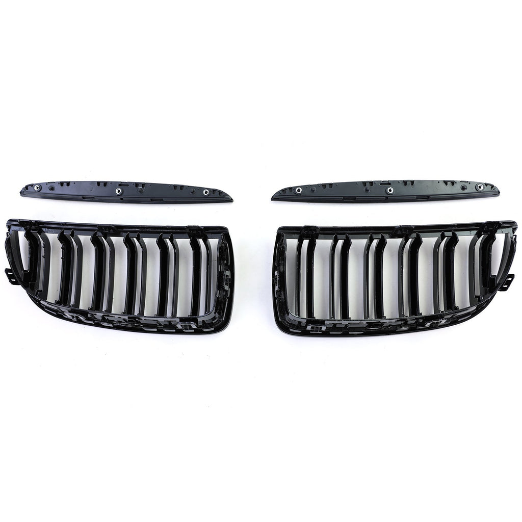Black Front Kidney Grilles M3-look for BMW 3 Series E90 E91 (2006 to 2012)