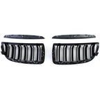 Black Front Kidney Grilles M3-look for BMW 3 Series E90 E91 (2006 to 2012)