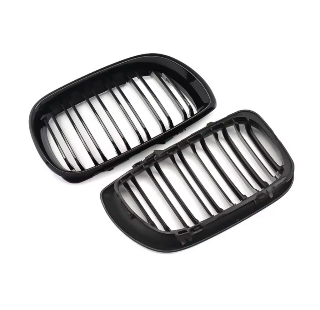 Black Front Kidney Grilles for BMW 3 Series and M3 E46 (1997 to 2005)