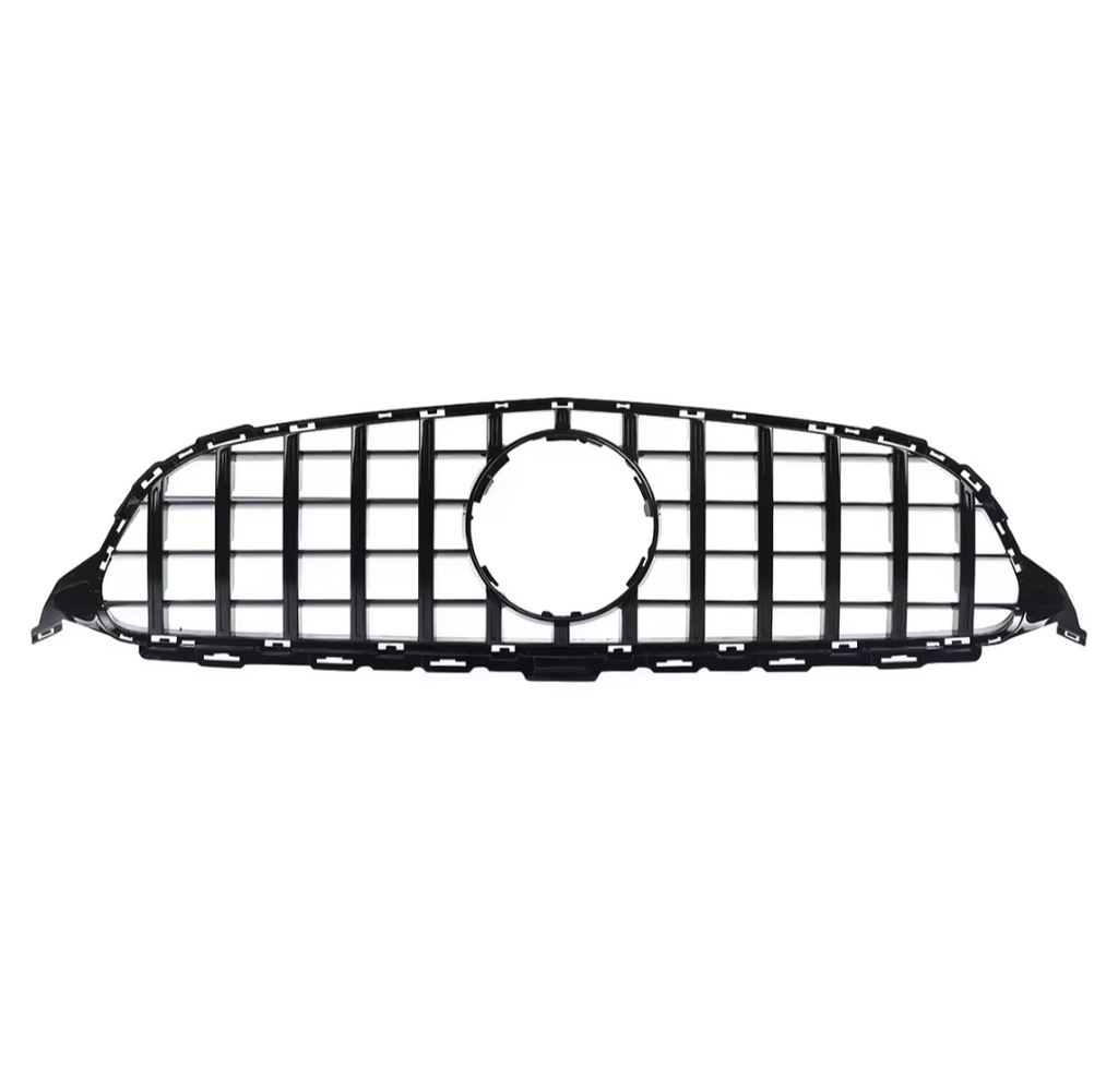 Black Front Panamericana AMG GTR grille for Mercedes C-Class W205 (2014 to 2018)