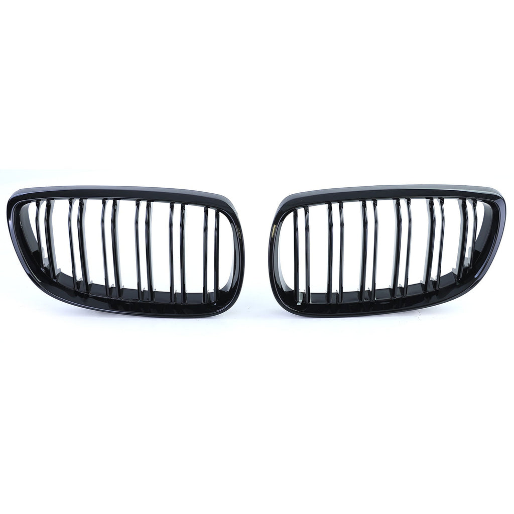 Black front grilles for BMW 3 Series E90 E91 M3-look - 2007 to 2014