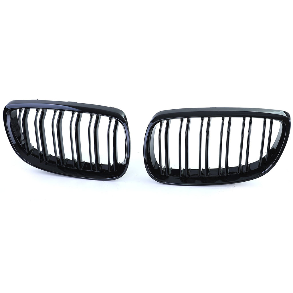 Black front grilles for BMW 3 Series E90 E91 M3-look - 2007 to 2014