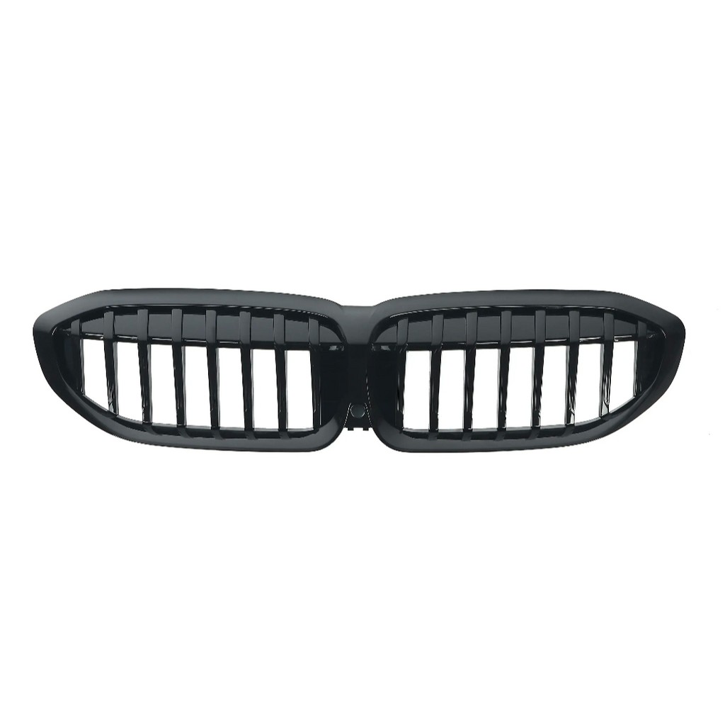 Black front kidney grilles M3 Competition-look for BMW 3 Series G20 (2019 to 2026)