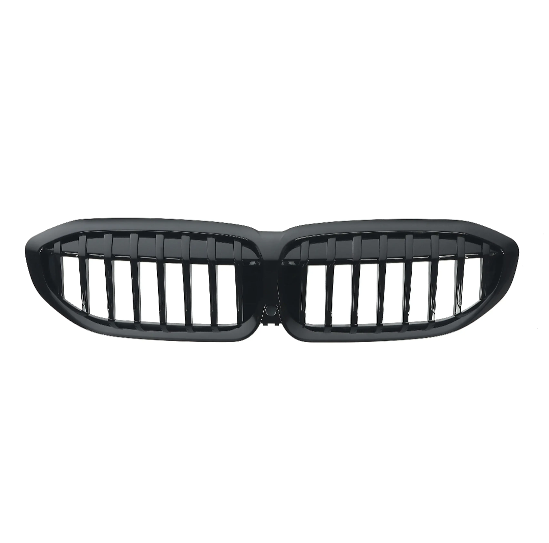 Black front kidney grilles M3 Competition-look for BMW 3 Series G20 (2019 to 2026)