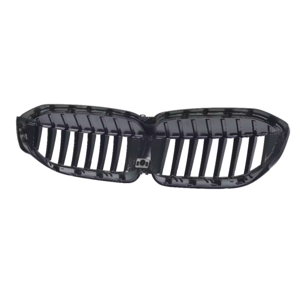 Black front kidney grilles M3 Competition-look for BMW 3 Series G20 (2019 to 2026)