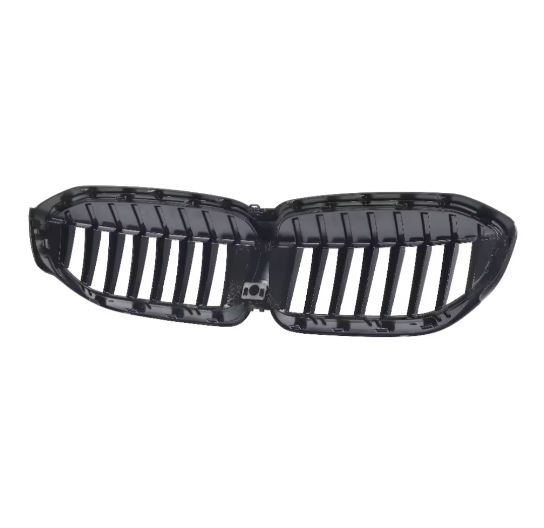 Black front kidney grilles M3 Competition-look for BMW 3 Series G20 (2019 to 2026)