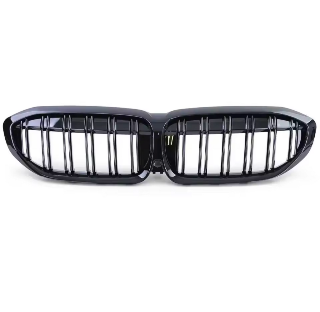 Black front kidney grilles M3 Competition-look for BMW 3 Series G20 (2019 to 2026)