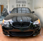 Black front kidney grilles M5 Competition-look for BMW 5 Series E60 (2003 to 2010)