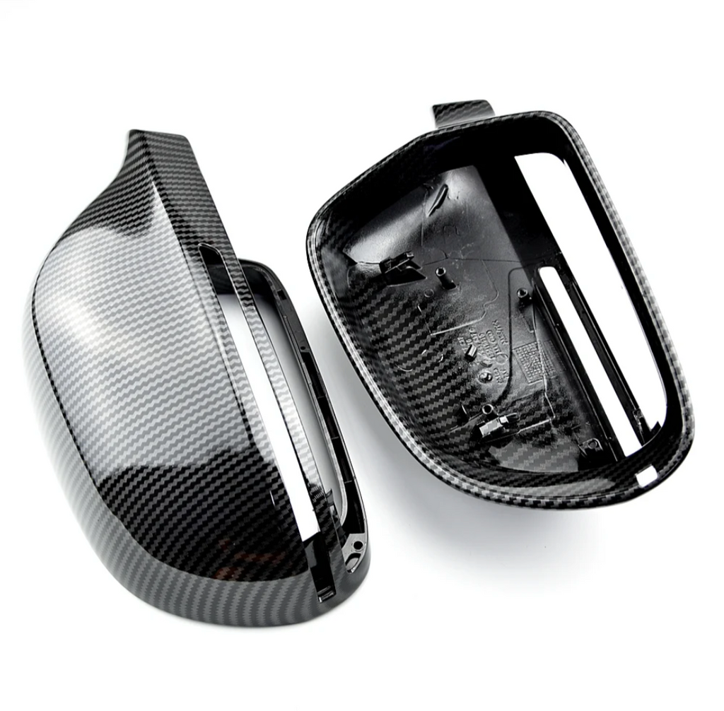 Carbon fiber mirror caps for Audi A5 and S5 B8, B8.5 - 2008 to 2016