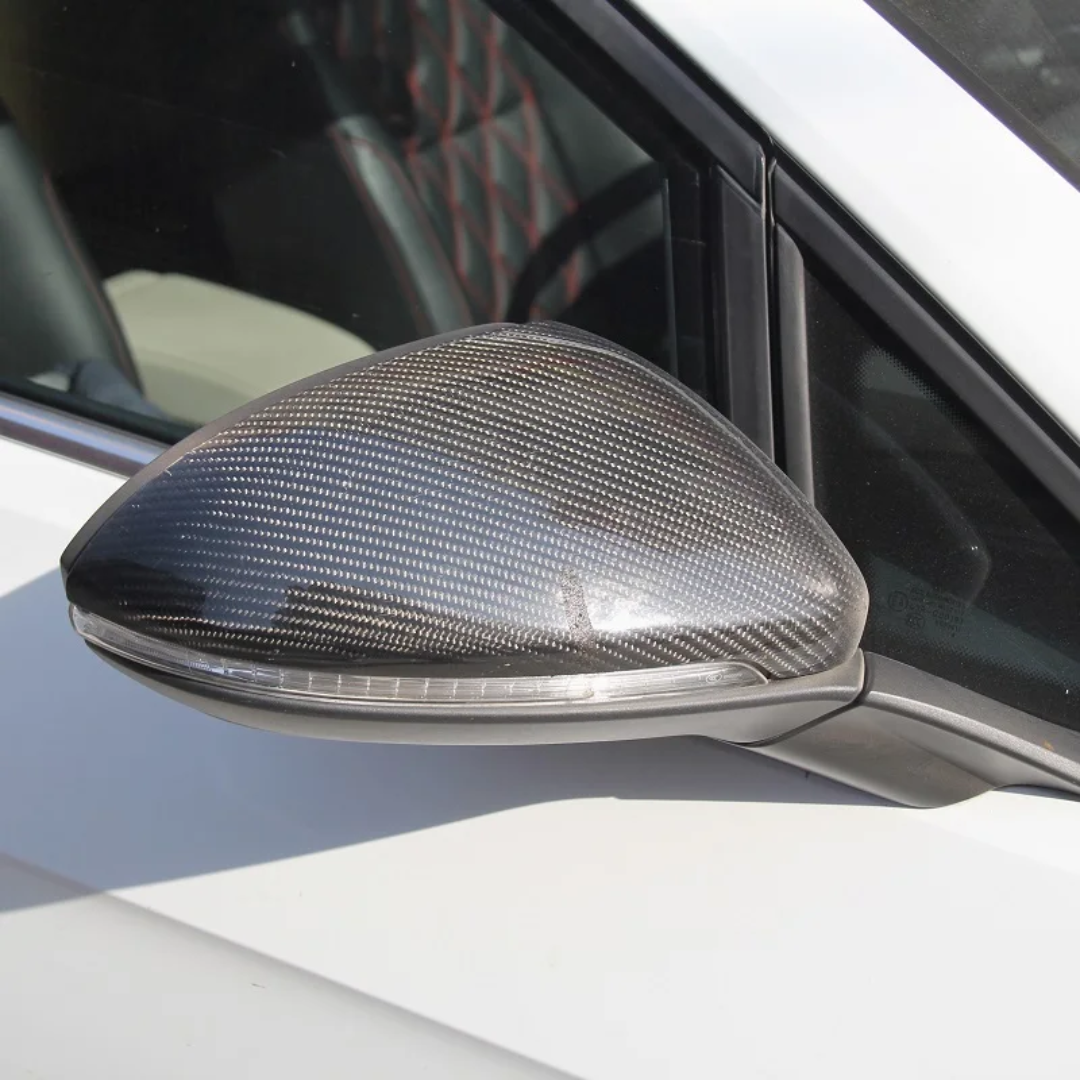 Carbon fiber mirror caps for Volkswagen Golf Mk7 (2012-2020)
