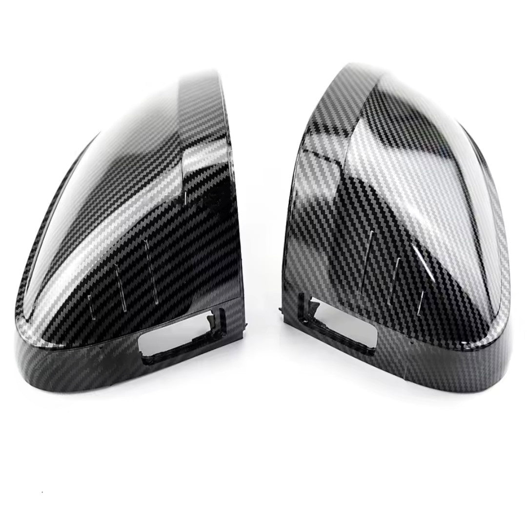 Carbon look mirror caps for Audi A4 S4 RS4 B9 (2015 to 2024)
