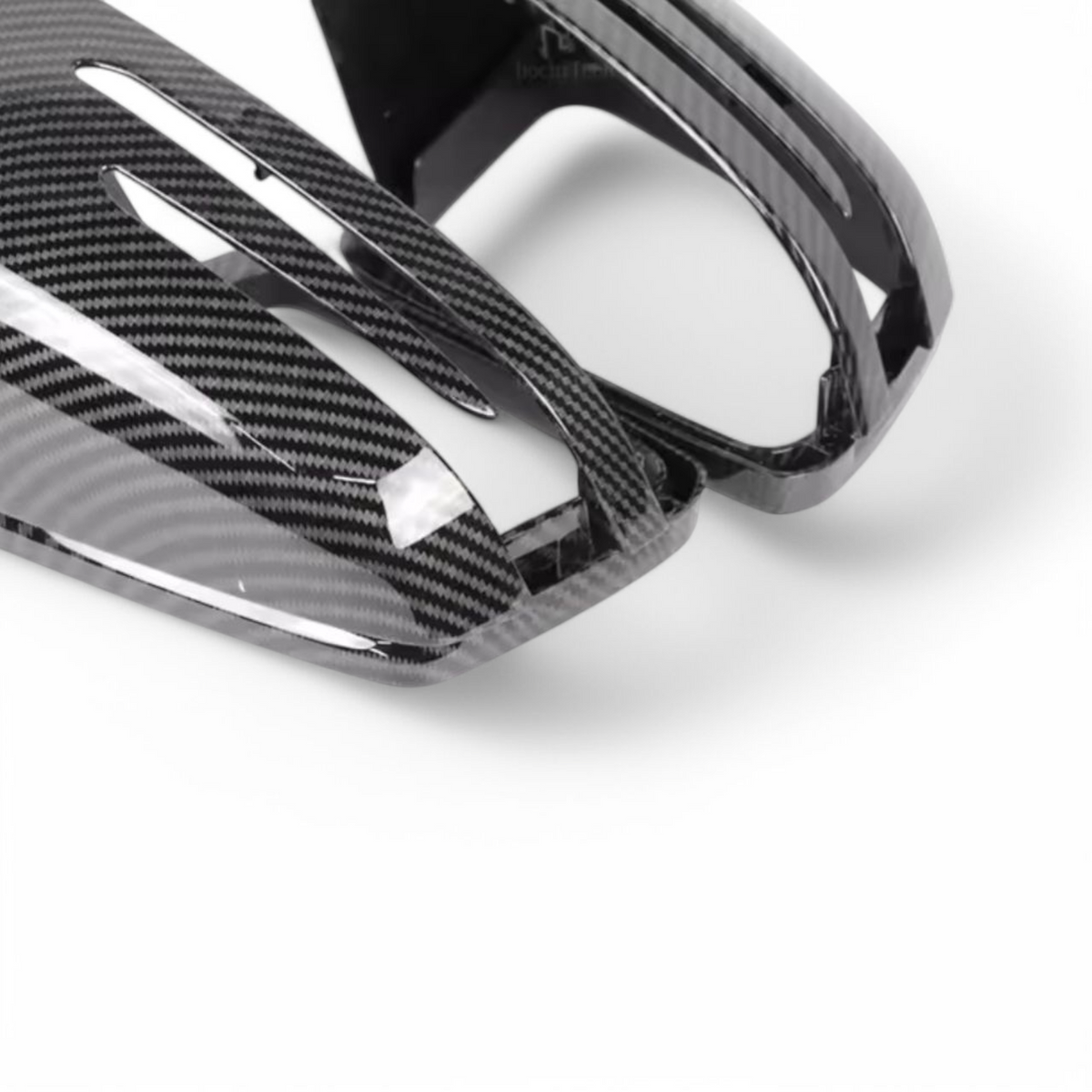 Carbon look mirror caps for Mercedes C-Class W204 (2007 to 2014)