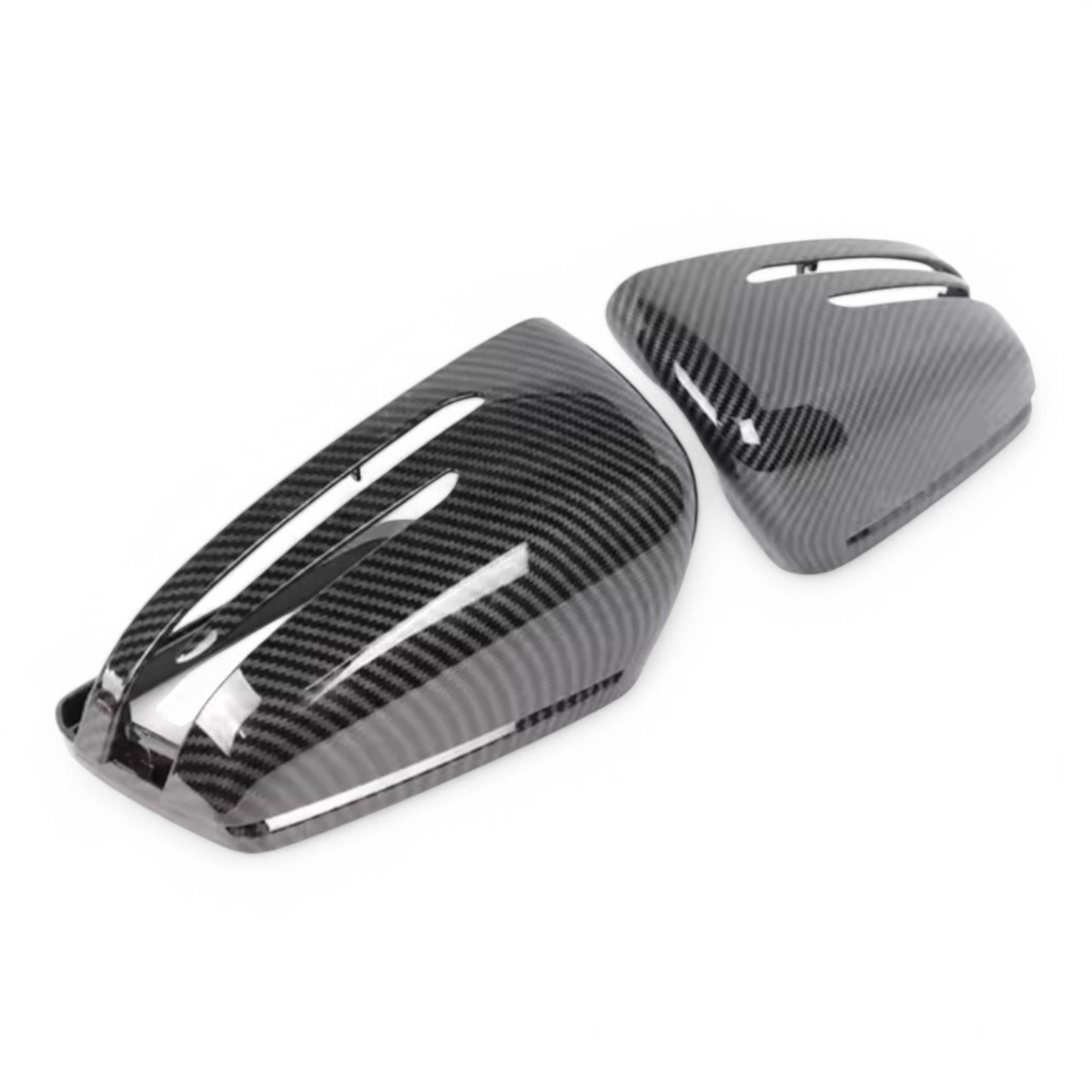 Carbon look side mirror caps for Mercedes CLA C117 (2014 to 2018)
