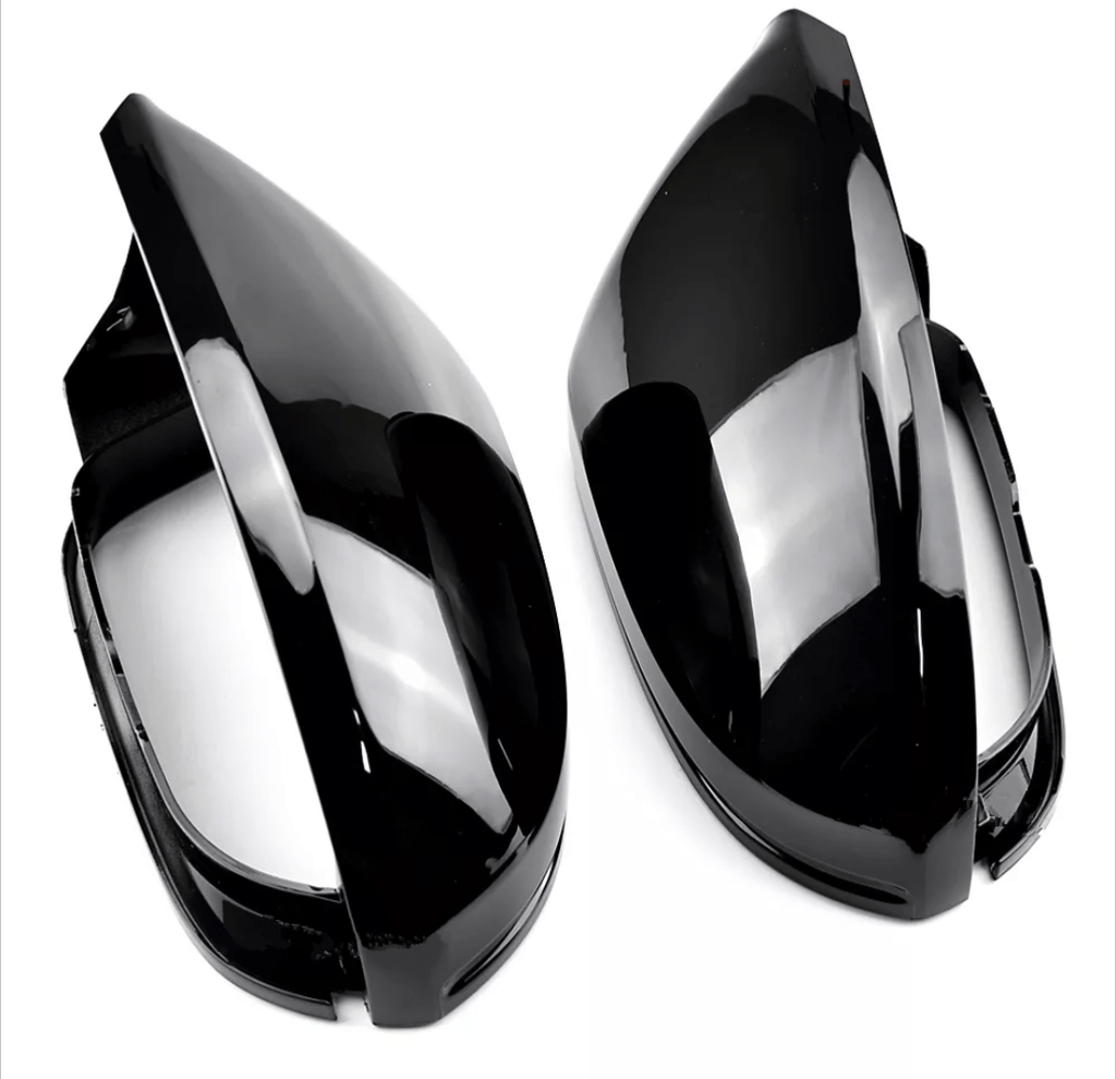 Glossy black mirror caps for Audi A6 S6 C7 (2011 to 2018)