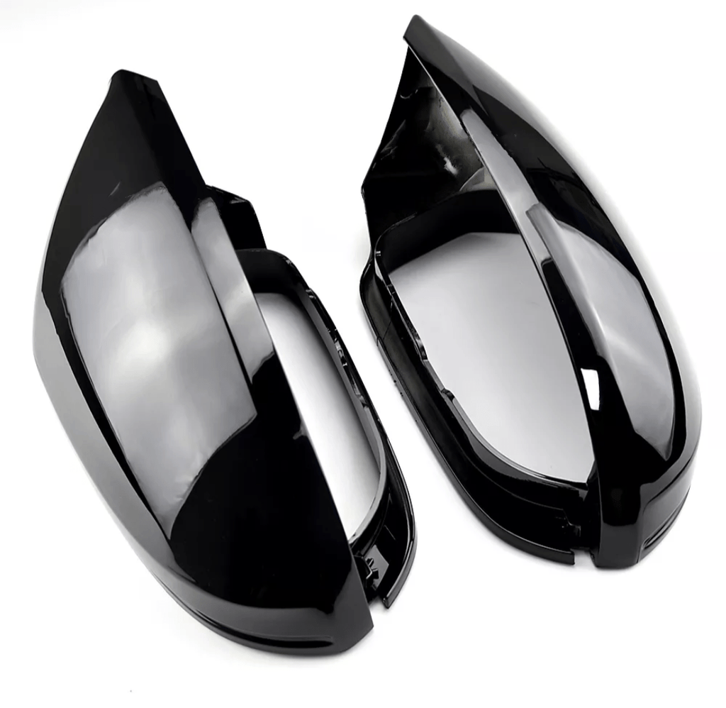 Glossy black mirror caps for Audi A6 S6 C7 (2011 to 2018)